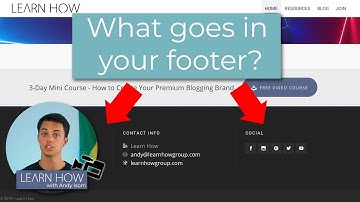 Blog Tip - What to Include in Your Blog Footer Menu
