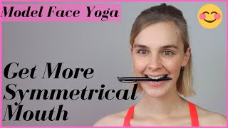 Symmetrical Smile | Face Exercises | Model Face Yoga | ~AnnaVeronika