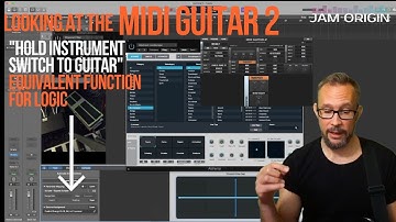 The MIDI Guitar 2 "Hold instrument, switch to guitar" equivalent function in Logic Pro