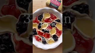 How to make 3 flavors of pie in 1