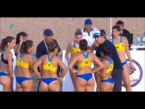 Sports women - женский пляжный гандбол - Франция/Уругвай