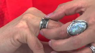 Sterling Silver Hammered Spinner Ring by Or Paz with Rick Domeier