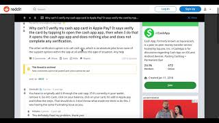 How to verify cash app card for apple pay?