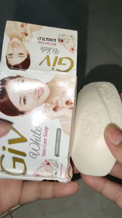 Giv white skincare soap, Rp 3.000 mengatasi kulit kusam hitam jadi glowing ingat jaman SD 🥰 #shorts