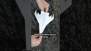 AVIÃO DE PAPEL MODELO JATO.