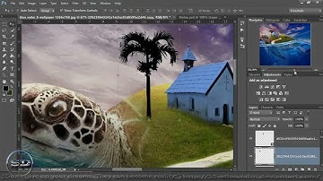 SPEED ART -underwater effect - (_Big tortoise_)- Surreal-Fantasy- photo manipulation # photoshop-