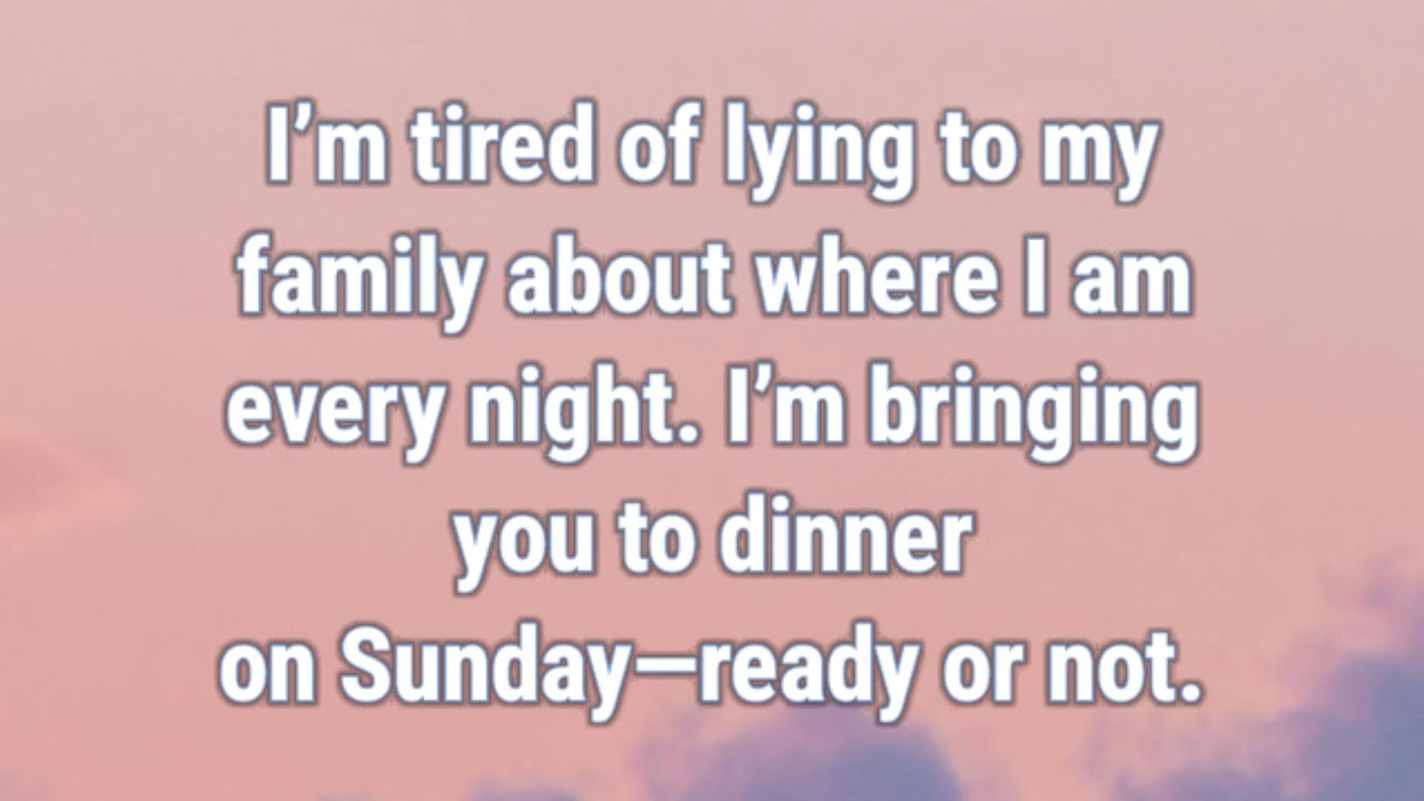 📜 Мне надоело каждый вечер врать своей семье о том, где я нахожусь. Я представляю вам...