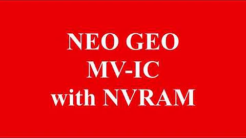 Working repro Neo Geo  MV IC with NVRAM option