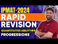 Ipmat 2024 rapid revision  quantitative ability5  progressions rapid revision  ipmat 2024 exam