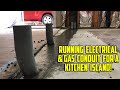 Remodeling a Kitchen A-Z - Part 4: Running Gas and Electrical Conduit for a Kitchen Island