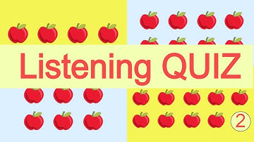 English Listening Quiz #2 - Listening Practice - Language Exercise