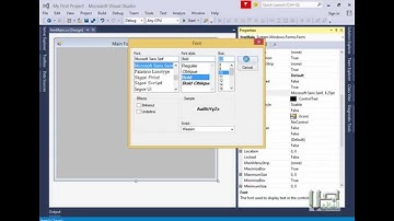 004 خصائص الفورم (Visual Studio 2015, Visual Basic, Visual C Sharp)