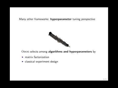 OBOE: Collaborative Filtering for AutoML Model Selection