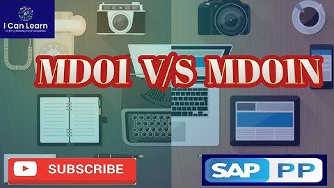 SAP ECC MRP RUN TCODE MD01 VS SAP S4 HANA  MD01N