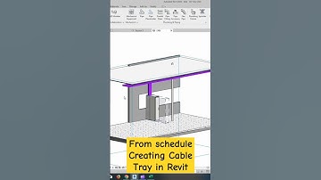 From Schedule Creating Cable Tray In Revit #construction #3dmodelingsoftware #autodeskrevit