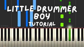 How to play the Little Drummer Boy - Christmas Piano Tutorial