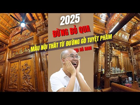 2025: Đừng Bỏ Lỡ Mẫu Nội Thất Từ Đường Gỗ Tại Hà Nam