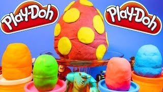 Play Doh Surprise Toy Eggs Despicable Me Disney Cars My Little Pony Legos Giant Toys Egg