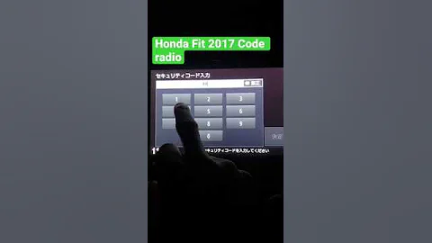 HONDA radio code bypass 2017 - model Fit, code entered online