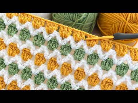 👌🏻💯Super easy crochet knitting pattern for those looking for an easy and stylish model/ blanket