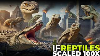 Reptile Size Comparison 3D | Lizard vs Crocodile vs Titanoboa