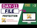 Day#11 MS Excel- File Protection|| Protect Excel Workbook
