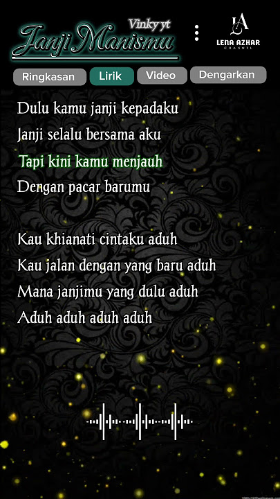 Lirik Lagu Dj Janji Manismu -Vinky yt - Viral tiktok terbaru 2024 #djviral #lirikdj #djremix
