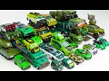 Green Color Transformers Carbot Tobot Megatron Tank Army 40 Vehicles Transformation Robot Car Toys