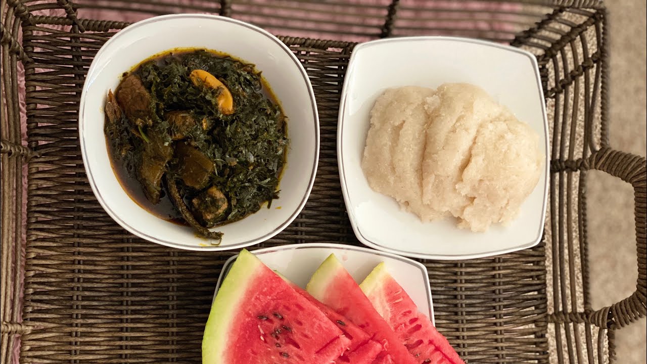 How to cook Cameroonian Eru with Fresh Spinach Best Eru Recipe