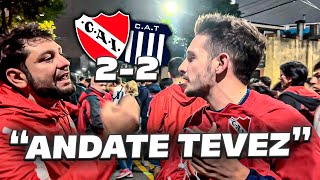 REACCIÓN CON LOS HINCHAS / INDEPENDIENTE 2-2 TALLERES