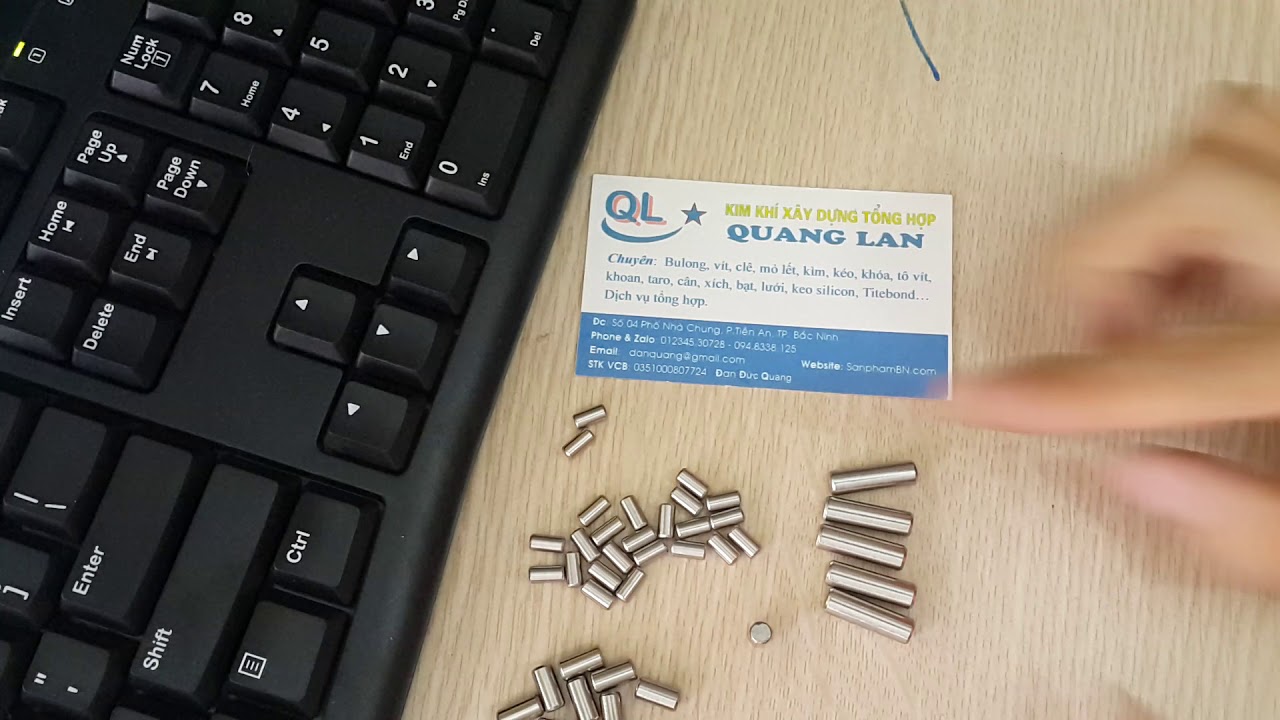 Chốt pin inox dowel pins chốt định vị - YouTube