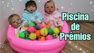 FIZ UMA PISCINA DE PRÊMIOS PARA OS MEUS BEBÊS REBORN! Nanda Lima