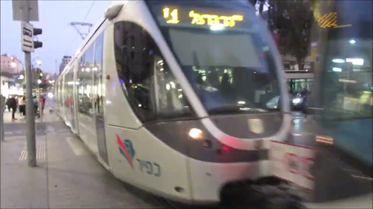 Light rail in Jerusalem - רכבת קלה בירושלים - Villamos - Strassenbahn - Citadis 302 - Tram - Bahn