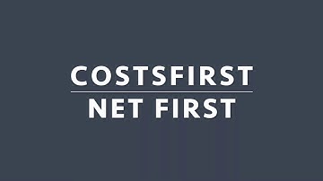 CostsFirst Tutorial Video - Net First