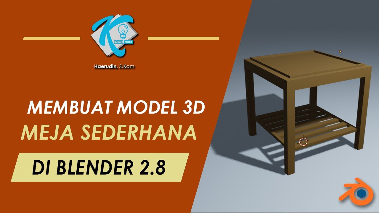 Tutorial Blender 3D Membuat Meja Sederhana dan Penggunaan Loop Tool ...