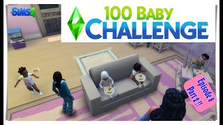 100 baby challenge EP 8  pt 2 | My first-born Ages up | The Sims 4