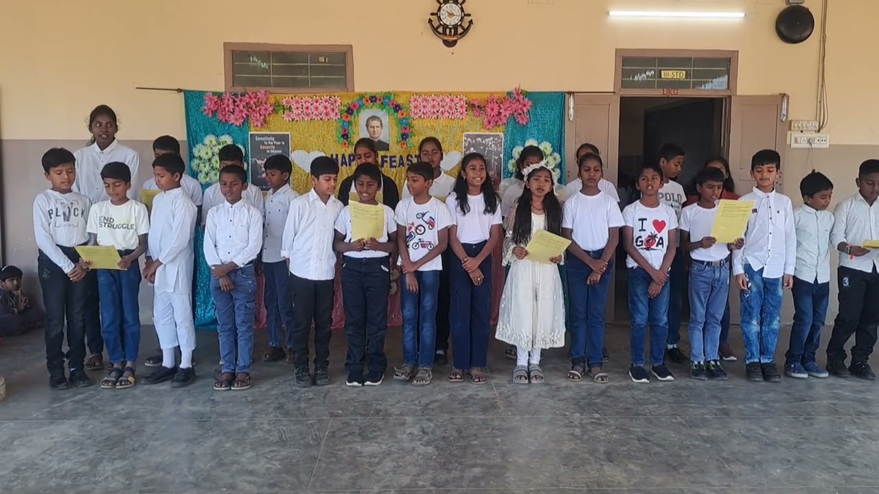 Don Bosco Feast –Group Song Performance  | Auxilium Matriculation School, Jawadhi Hills.