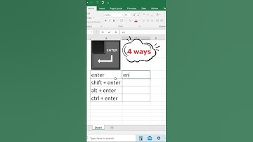 Excel Enter, Shift Enter, Alt Enter, Ctrl Enter: Powerful Data Entry Techniques #excel # #trick