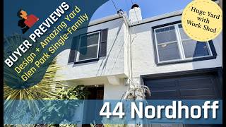 Buyer Preview: 44 Nordhoff, San Francisco, Superior Glen Park with Details and Huge Yard Home - 4K