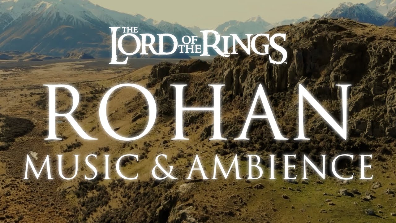 Lord of the Rings Music  Ambience  Rohan Theme Music with Mountain Wind Ambience