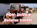 Cab view | Belarus 852 tractor | GoPro video