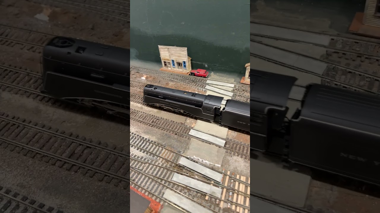 Testing my BLI, P4, H0 scale, NYC, Commodore Vanderbilt, 4-6-4 Hudson Type Steam Engine at SLHRS.