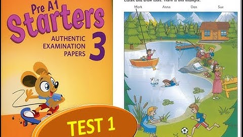 STARTER AUTHENTIC 3 TEST 1 WITH ANSWER KEY