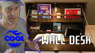 How to Build a Hanging Wall Desk [hardwood]