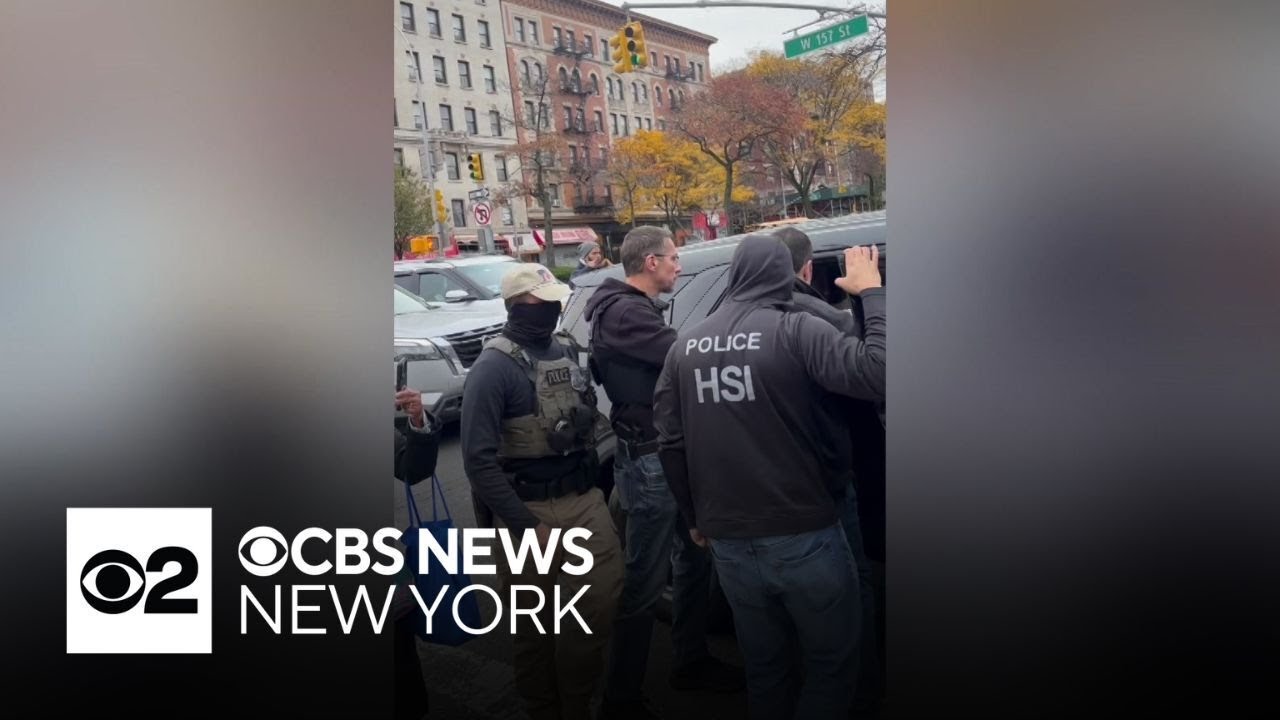 Video shows man taken into custody by federal agents in Washington Heights