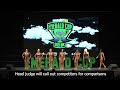 Women's Physique Judging Example