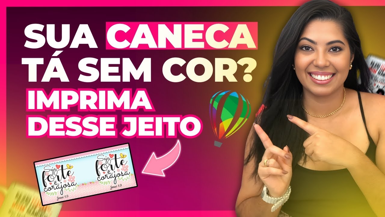 Como IMPRIMIR arte de CANECA P/ SUBLIMAÇÃO em alta qualidade! Com PERFIL DE COR, USANDO O COREL DRAW