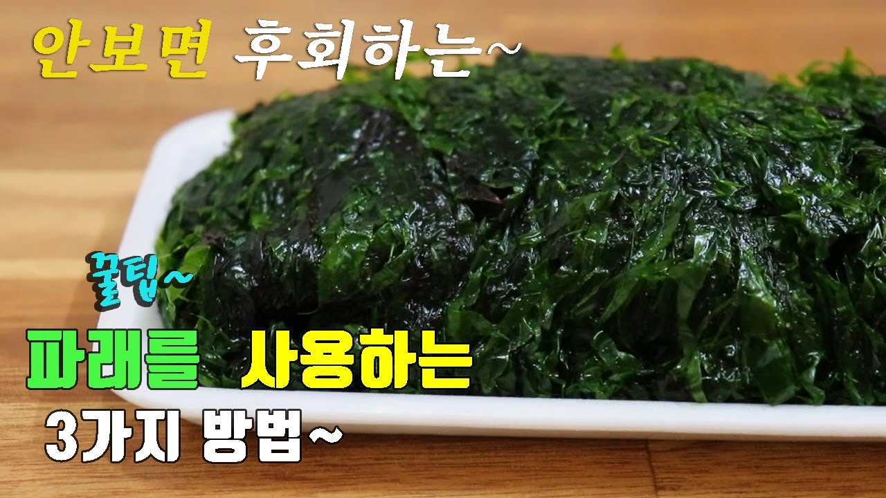 간단하고 쉬운 파래요리 3가지 3 kinds of Sea Lettuce recipe, korea food recipe[강쉪