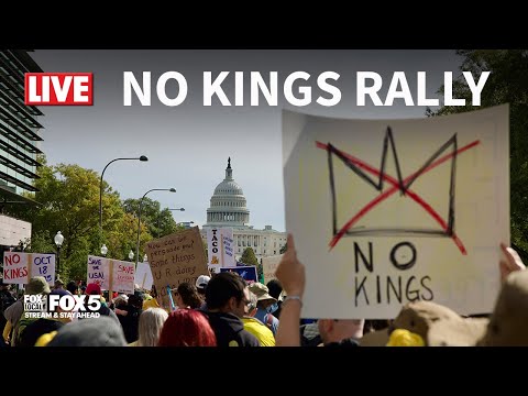 RAW FEED Speakers At No Kings Rally In Washington D C FOX 5 DC 