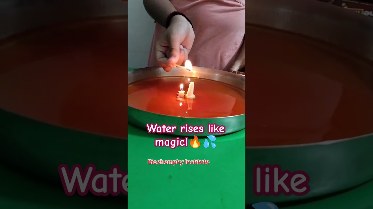 Amazing Candle 🕯️ & Water 💦 Experiment. Air Pressure Science Trick Explained!
